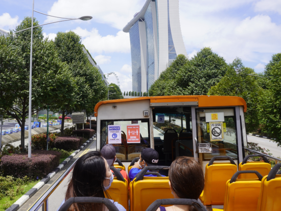 シンガポール観光バスツアー　オープントップバスの車窓から人気スポットを一望＜英語ガイド／朝食付きプランあり＞