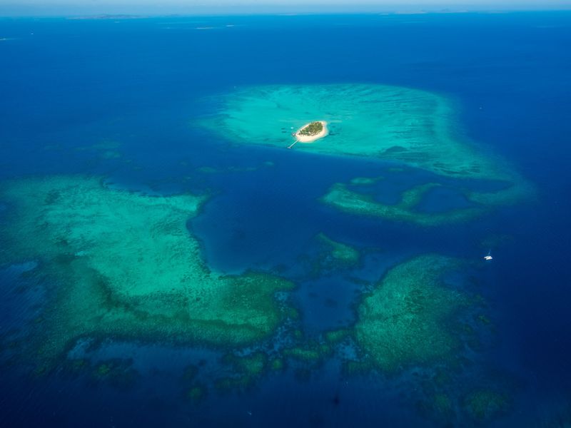 Tivua Private Paradise Drone Shot