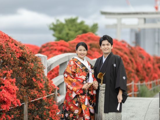 長岡京で着物体験 プロのカメラマンによる写真撮影付き＜婚礼衣装あり／約3時間／京都府長岡京市＞