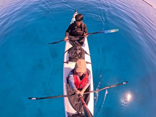 【貸切】鳩間島シーカヤックツアー 島渡り＆シュノーケリング体験も 鳩間ブルーで絶景ランチ付◎＜約6時間30分／1～5名／送迎可／写真プレゼント＞
