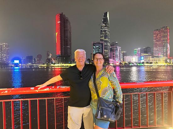 サイゴン川沿いの遊歩道