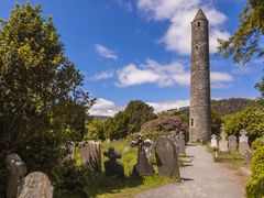 Round tower and semetery_shutterstock_403194709