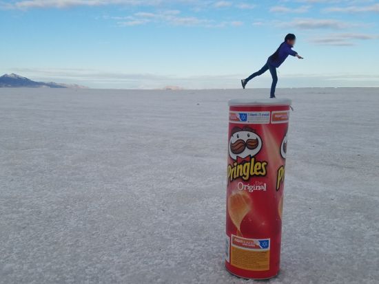 ボンネビル塩湖日帰りツアー　白い大地でトリックフォト撮影を堪能＜日本語ドライバーガイド／ソルトレイクシティ発＞