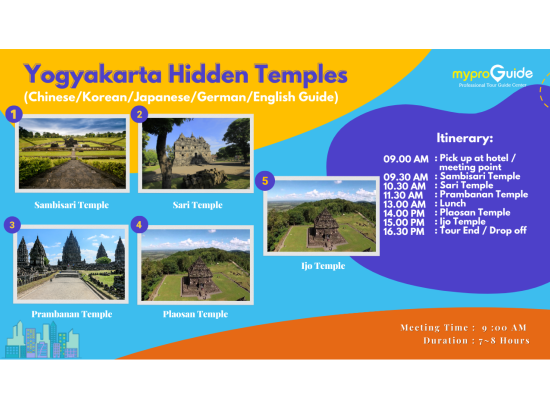 古代遺跡ミステリーツアー ジョグジャカルタの仏教＆ヒンドゥー教寺院めぐり＜1日／ホテル送迎／日本語ガイドプランあり＞