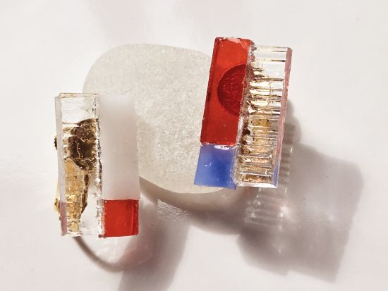 色ガラスアクセサリー作り体験 スイーツセット付き＜阪急池田駅徒歩約4分／約2時間／カフェ併設＞