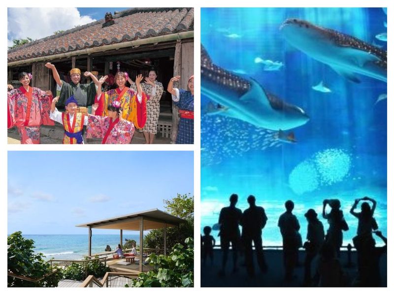 Okinawa Day Tour to Churaumi Aquarium, Cape Manzamo and Ryukyu Mura