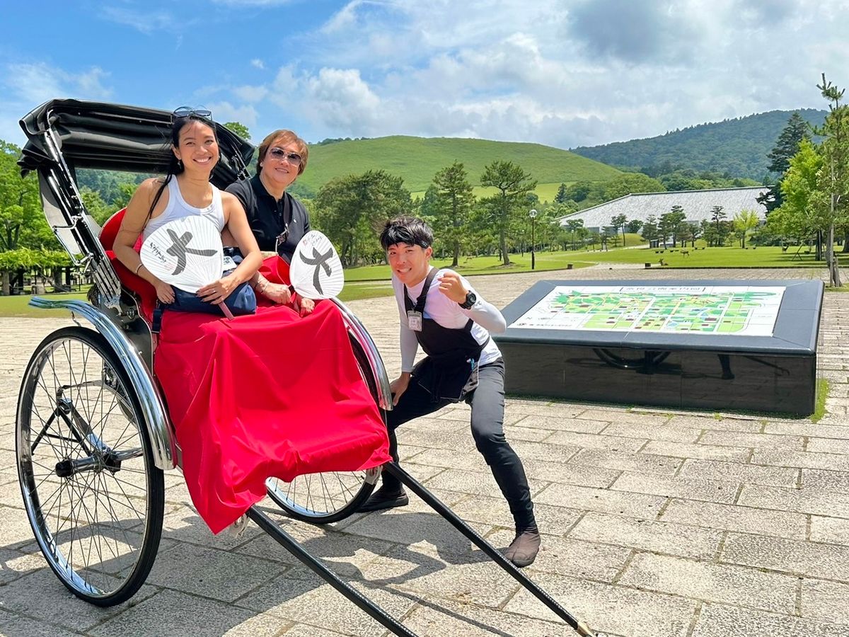 人力車で巡る奈良観光 普段とは違う非日常の世界を体感！＜最大120分