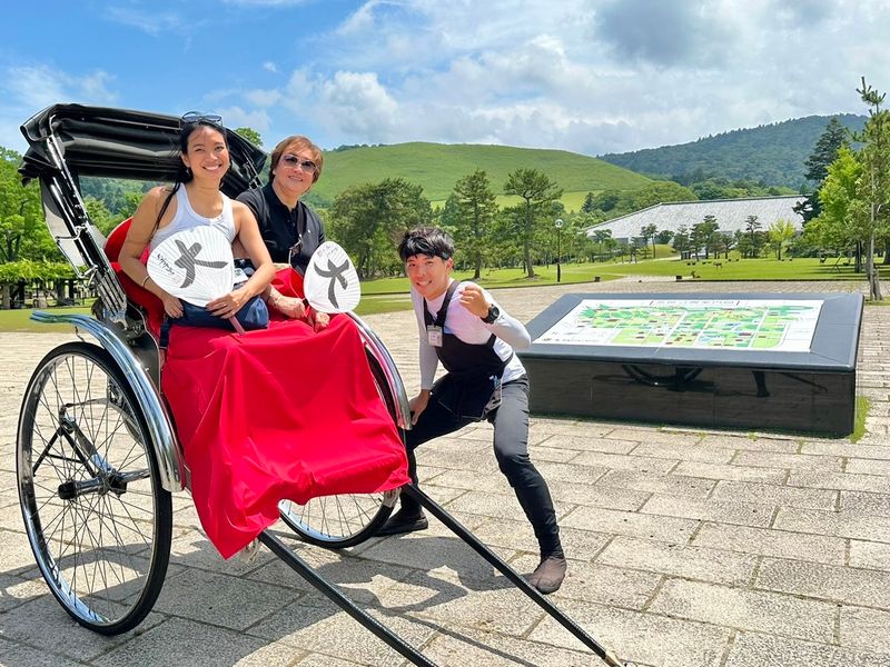 若草山背景の写真