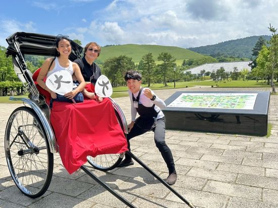 人力車で巡る奈良観光 普段とは違う非日常の世界を体感！＜最大120分／俥夫のガイド付き＞by えびす屋 奈良店