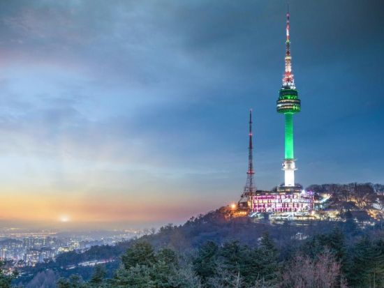 ソウルナイトツアー　南山夜景＋月光レインボー噴水鑑賞＋セビッソム　漢江ラーメン付き＜月～金／日本語ガイド／ソウル発＞