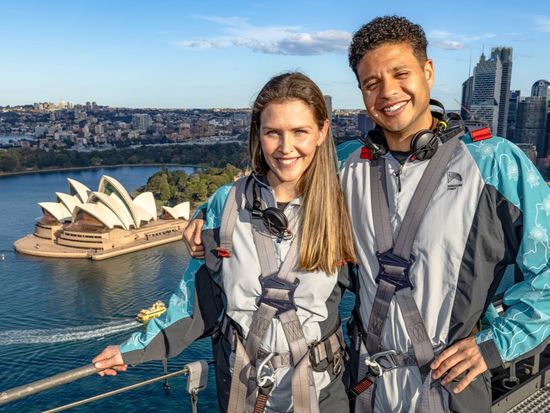 Couple_Friends_Summit_Climb_Landscape_2024_BridgeClimbSydney