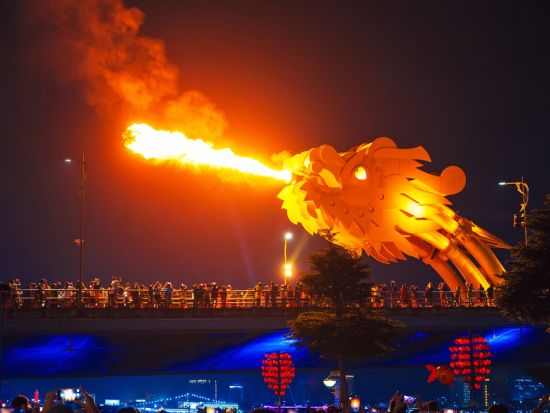 ハン川ディナークルーズ　金土日はドラゴン橋の火と水のショー鑑賞可　ダナン国際花火大会鑑賞プランあり＜送迎／セットディナー／当日9時まで予約OK＞