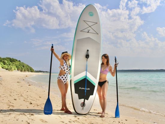 宮古島絶景SUP体験 透明度抜群の宮古ブルーで感動のひととき お一人様・初心者も大歓迎◎ ＜約90分／送迎可／撮影データ無料＞