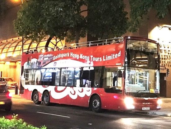 オープントップバス夜景観賞ツアー　香港の見どころを巡る！ビクトリアピークの夜景鑑賞付きプランあり＜日本語ガイド＞