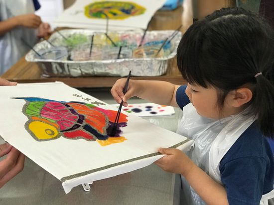 お子様の体験風景