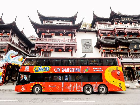上海都市観光バス　乗り降り自由な観光バスで便利に人気スポットめぐり＜24or48時間＞