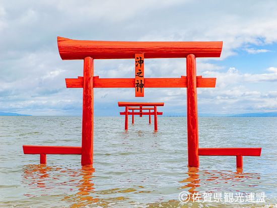 大魚神社の海中鳥居