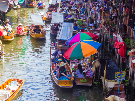 ダムヌンサドゥアック水上マーケット1