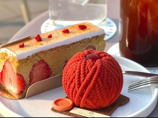 話題の毛糸ケーキ予約代行サービス 解放村 カフェ「ル・モンブラン」＜座席確保＆毛糸ケーキ代を含む＞