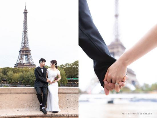 ハネムーン＆旅するカップルに♡花の都パリで撮る 衣装持ち込みウェディングフォトパッケージ ＜日本人カメラマン同行＞