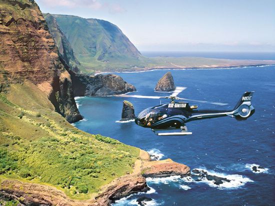 マウイ島　ヘリコプター遊覧飛行　選べる4プラン ＜フライト50分／英語パイロット＞by ブルーハワイアンヘリコプターズ