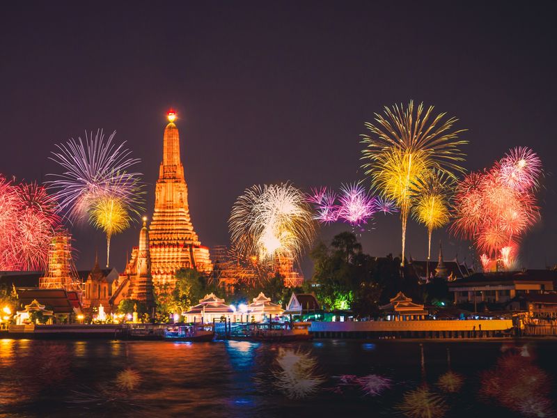Thailand_Bangkok_New year_Fireworks_Wat Arun_shutterstock_781651792