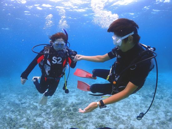 PADIダイビングライセンス取得コース 自宅学習 or eラーニング＋実技2日間＜10歳～／完全少人数制／送迎付き／石垣島＞by S2CLUB石垣島