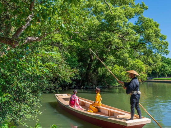 柳川川下りツアー 四季折々の景色を楽しむ遊覧コース 藩主立花邸周辺を巡る癒しのひととき ＜40分／選べる乗合・貸切プラン＞