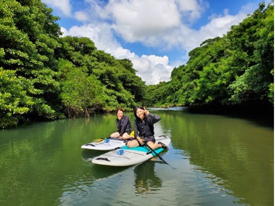 マングローブSUP 希少なマングローブの生態系をSUPで探検する少人数制ツアー 初心者歓迎★写真プレゼント付き＜10歳～参加OK／市街地送迎あり／石垣島＞