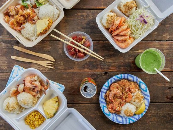 Shrimp truck lunch(Tanaka Shrimp)