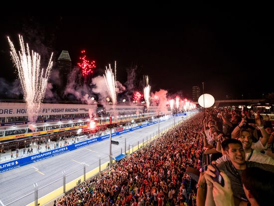 Dazzling fireworks display on Sun night when the chequered flag is waved