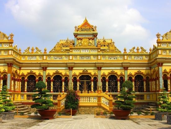 【貸切】メコン川クルーズ1日ツアー　チョコレート工場見学＋永長寺＜日本語ガイド／象耳魚の昼食＞