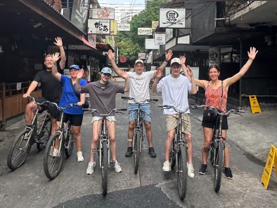 バンコク市内サイクリングツアー　ガイドブックに載らないバンコクの魅力を発見！スナック付き＜モーニングツアー／約4時間／英語ガイド＞