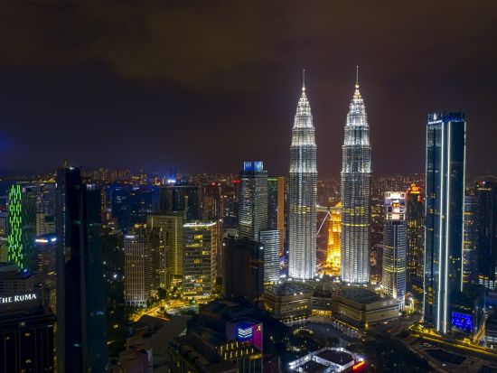 クアラルンプールの夜景観賞＆ディナープラン　KLタワー＋サロマブリッジ＋噴水ショー＜夕方／日本語ガイド＞