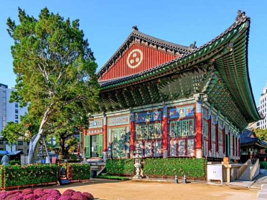 ソウル市内観光ツアー　景福宮（キョンボックン）＋守門将交代式＋曹渓寺＜午前／日本語ガイド／明洞または南大門解散＞