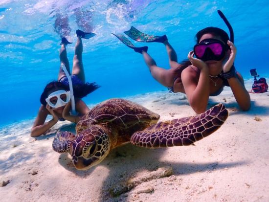 【宮古島】八重干瀬まで最短・池間島出航！ドローン撮影・写真データに自信あり！日本最大のサンゴ礁で泳ぐスキンダイビング半日ツアー《少人数制・要ライセンス》