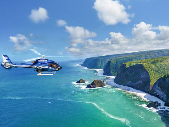 ヘリコプター遊覧　コハラ山脈＆ハマクアコースト ＜フライト55分／英語パイロット＞by ブルーハワイアンヘリコプターズ