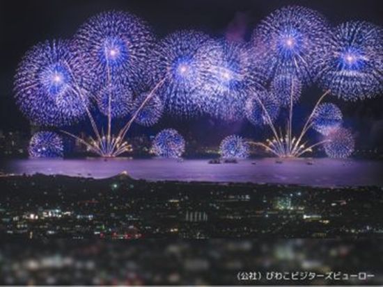 【京都発】嵐山散策＆琵琶湖大花火大会観賞！全席指定イス席でゆったり楽しむ夏限定ツアー						
