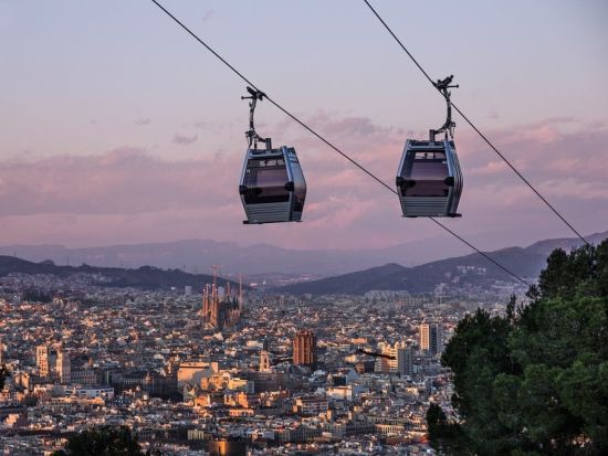 モンジュイック・ケーブルカー　往復チケット事前予約 ＊申込と同時に即予約確定