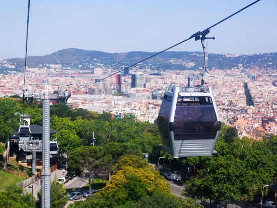 モンジュイック・ケーブルカー　往復チケット事前予約 ＊申込と同時に即予約確定