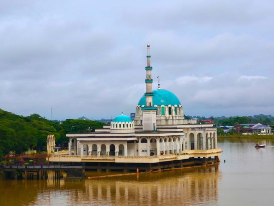 The Floating Mosque of India Mosque Kuching 2