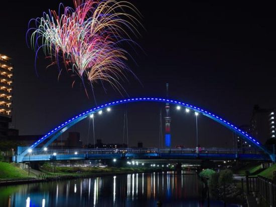 【8月11日限定】江東花火大会屋形船ツアー スカイデッキから花火鑑賞和食コース飲み放題付き＜一之江桟橋集合＞