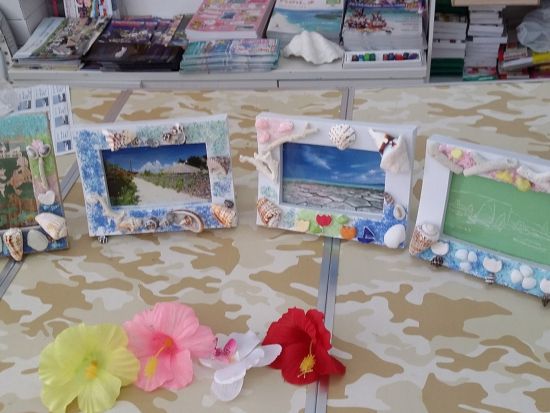 サンゴフォトフレーム作り体験 サンゴや貝殻で作るオリジナルフォトフレーム ＜当日持ち帰り／約1時間／石垣島＞