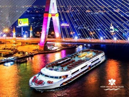 ホワイト・オーキッド・ディナークルーズ（White Orchid）カジュアルな大型船で内容充実  ※即予約確定／当日予約OK