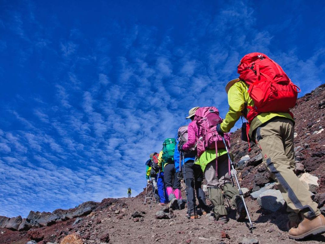 Mt. Fuji Climbing Tour from Tokyo via Yoshida Trail with Hut Stay and Sunrise Summit
