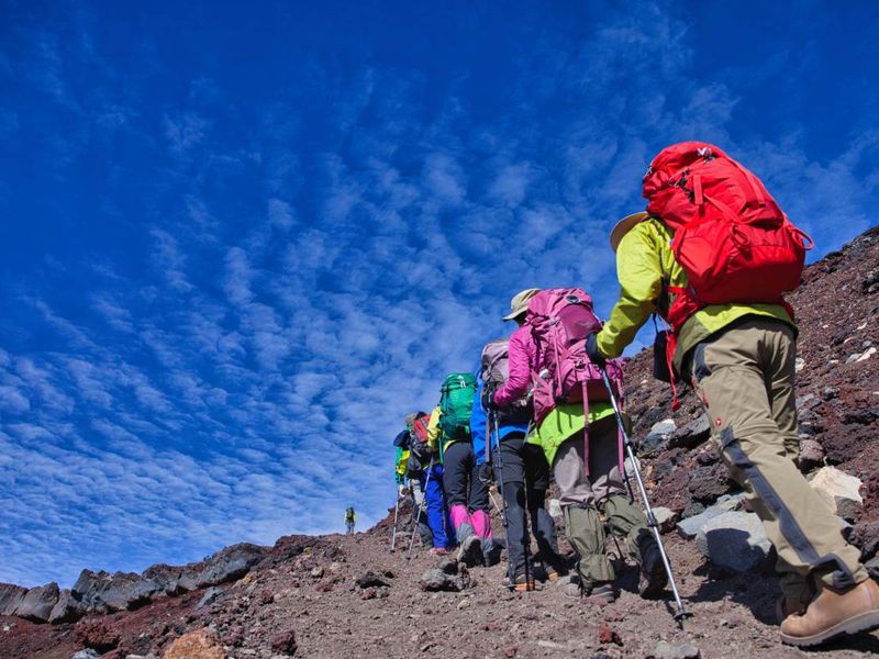 Mt Fuji Climbers pixta_79844153_M