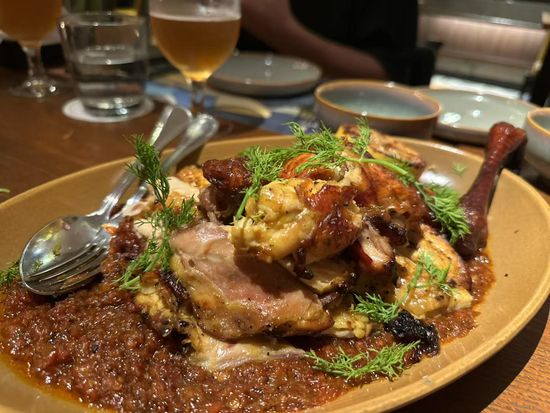 じっくりローストしたバーベキューチキン