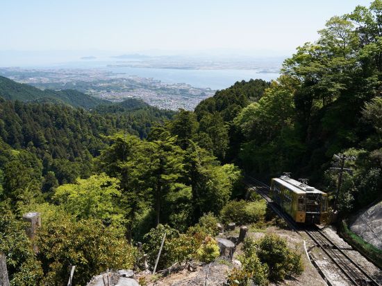 坂本ケーブル往復・片道乗車券 比叡山とびわ湖を望む日本最長ケーブルカー