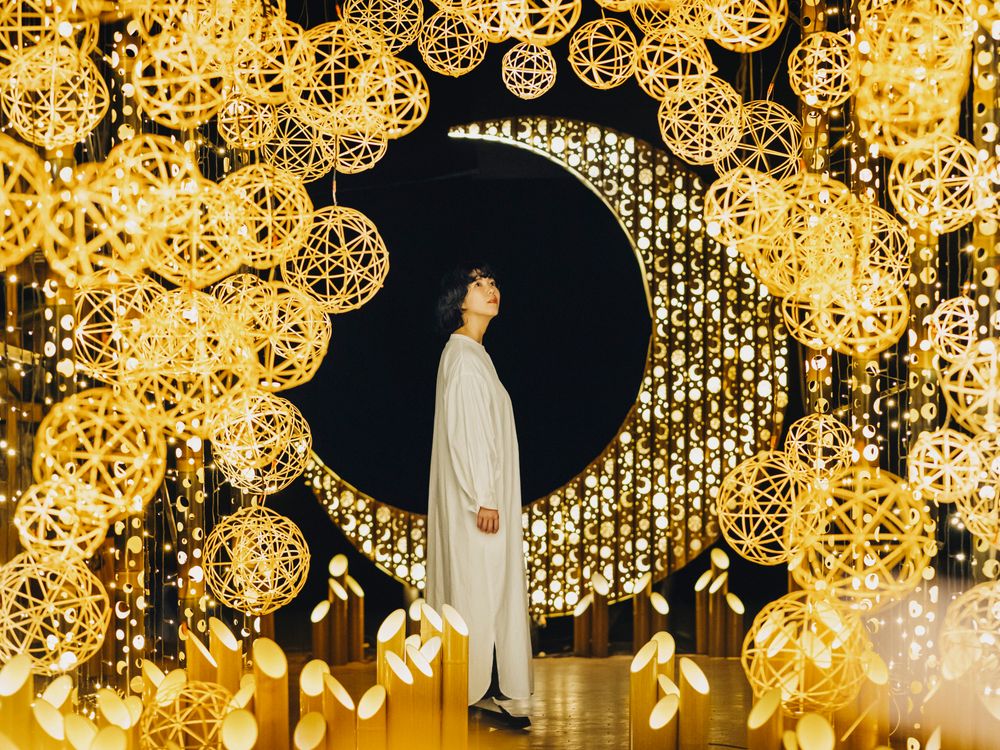 ライティング｜WORKS｜株式会社グリーンディスプレイ｜植物を用いてオフィスや商空間をグリーン溢れる空間にデザイン 吊り下げ可能な魔女、ライトアップアイズ サウンドアクティベーション 屋外装飾、等身大ハング可能なおしゃべり魔女 裏庭 パーティー カ