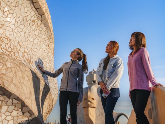 世界遺産カサ・ミラ（La Pedrera）少人数特別ガイドツアー　非公開エリアも見学！＜約1時間30分／英語ガイド／スパークリングワイン1杯付き＞